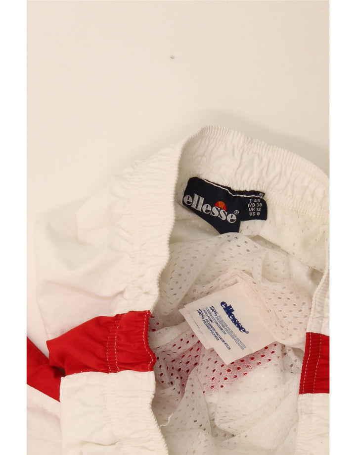 Ellesse Calça de treino feminina Joggers UK 12 Medium White Colourblock