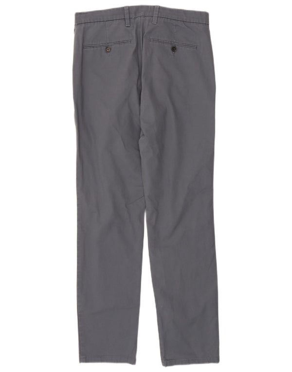 Calça Chino Masculina Slim Fit Marks & Spencer W30 L31 Algodão Cinza