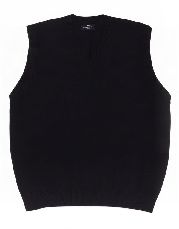 Regata masculina Marks & Spencer Blue Harbor Vest grande algodão marinho