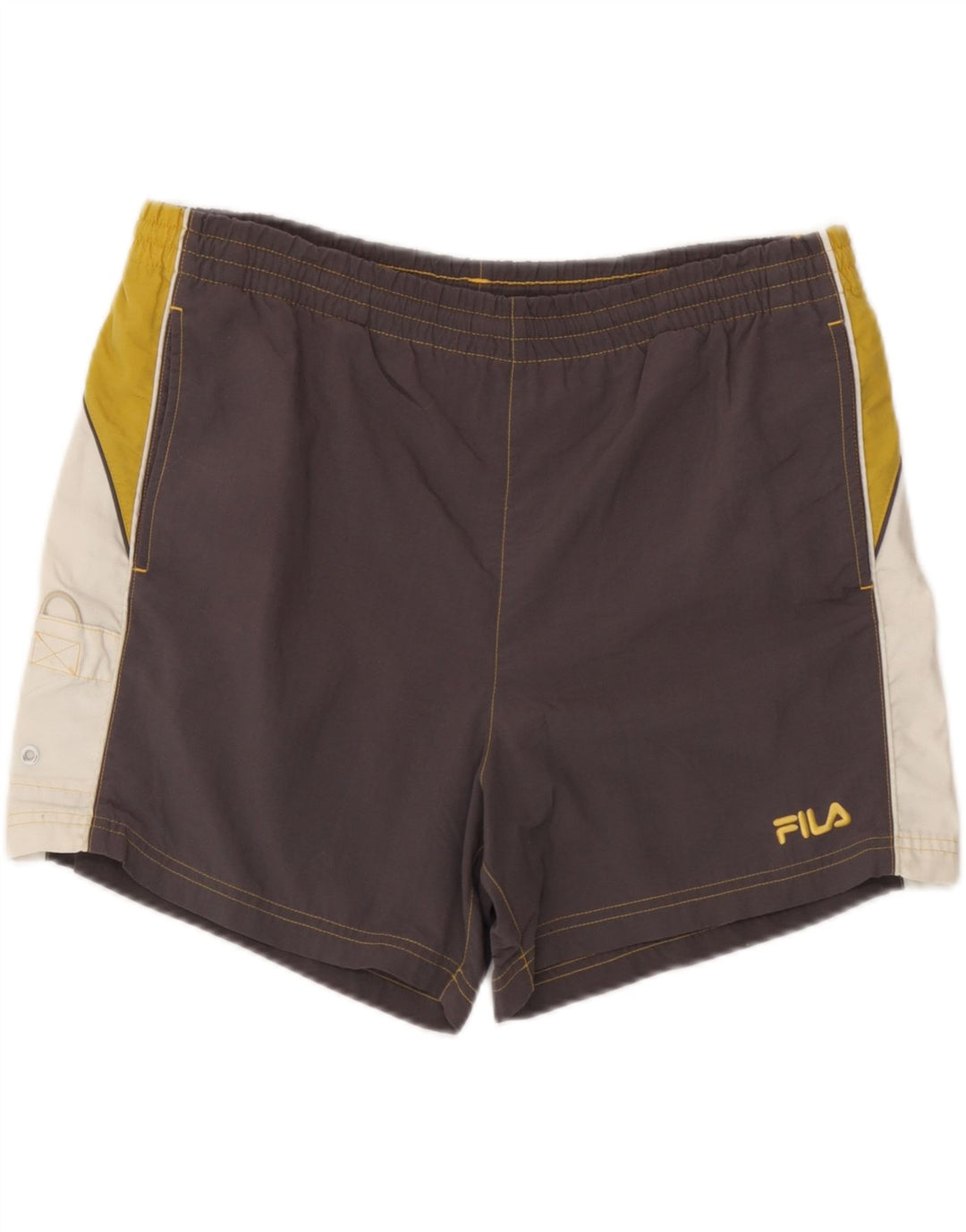 Fila Shorts de banho masculino cinza médio Colourblock