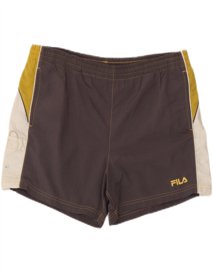 Fila Shorts de banho masculino cinza médio Colourblock