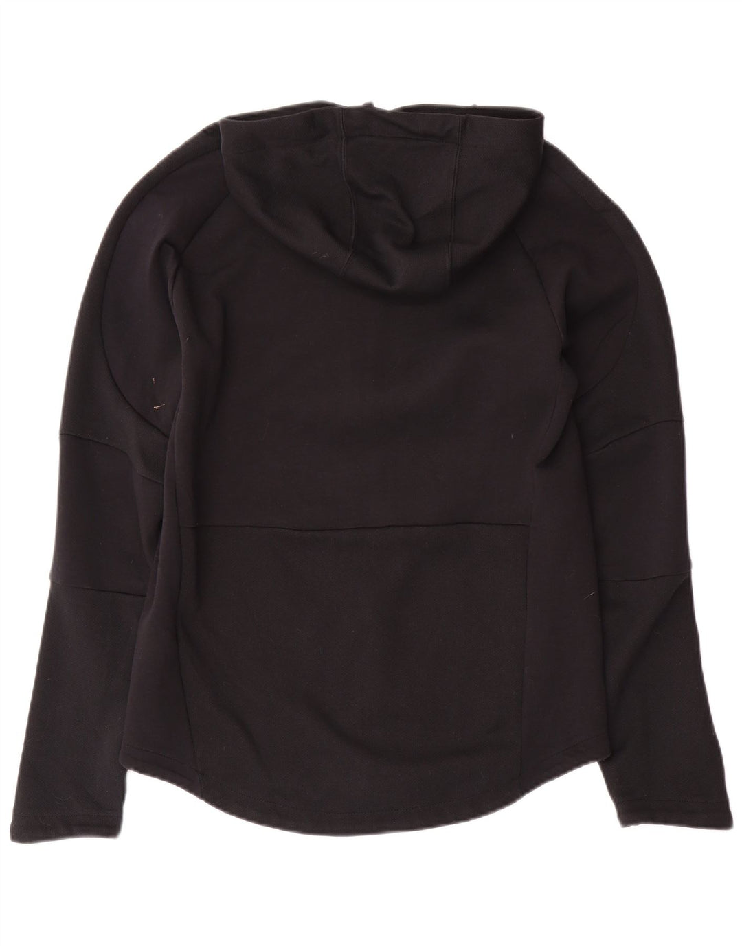 Suéter PUMA feminino com capuz e zíper UK 14 médio algodão preto