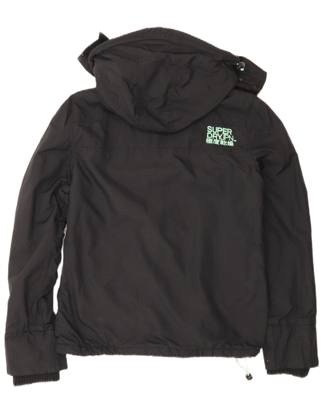 Jaqueta corta-vento feminina Superdry The Windcheater UK 14 médio preto