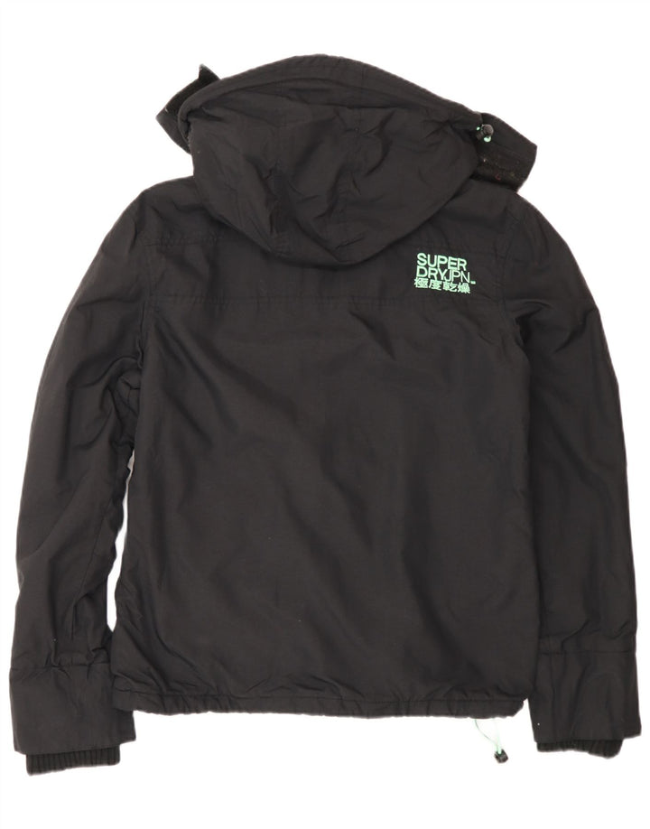 Jaqueta corta-vento feminina Superdry The Windcheater UK 14 médio preto