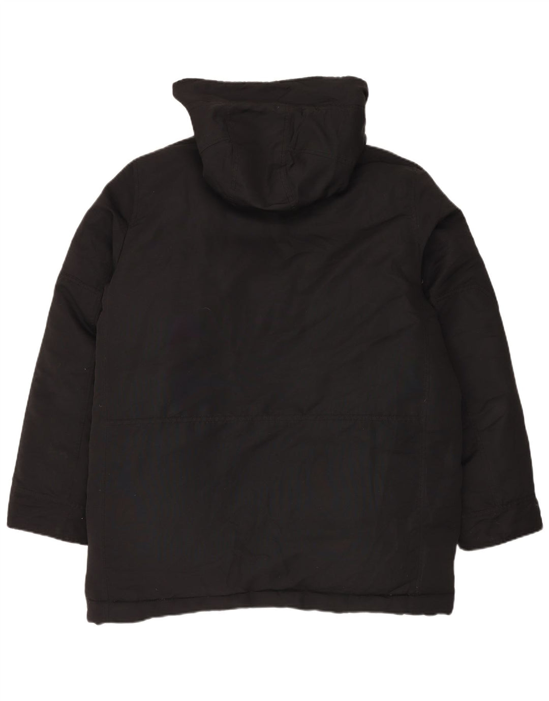 Jaqueta masculina acolchoada com capuz Gap UK 40 poliéster preto grande