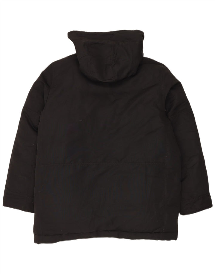 Jaqueta masculina acolchoada com capuz Gap UK 40 poliéster preto grande