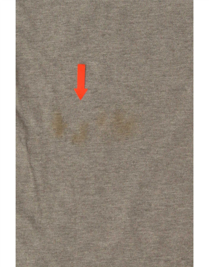 Camiseta masculina Calvin Klein grande algodão cinza
