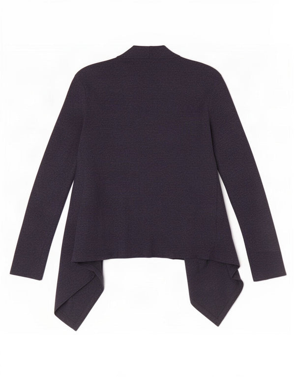 Blusa feminina de manga comprida Marks & Spencer Reino Unido 8 pequena guingão azul marinho
