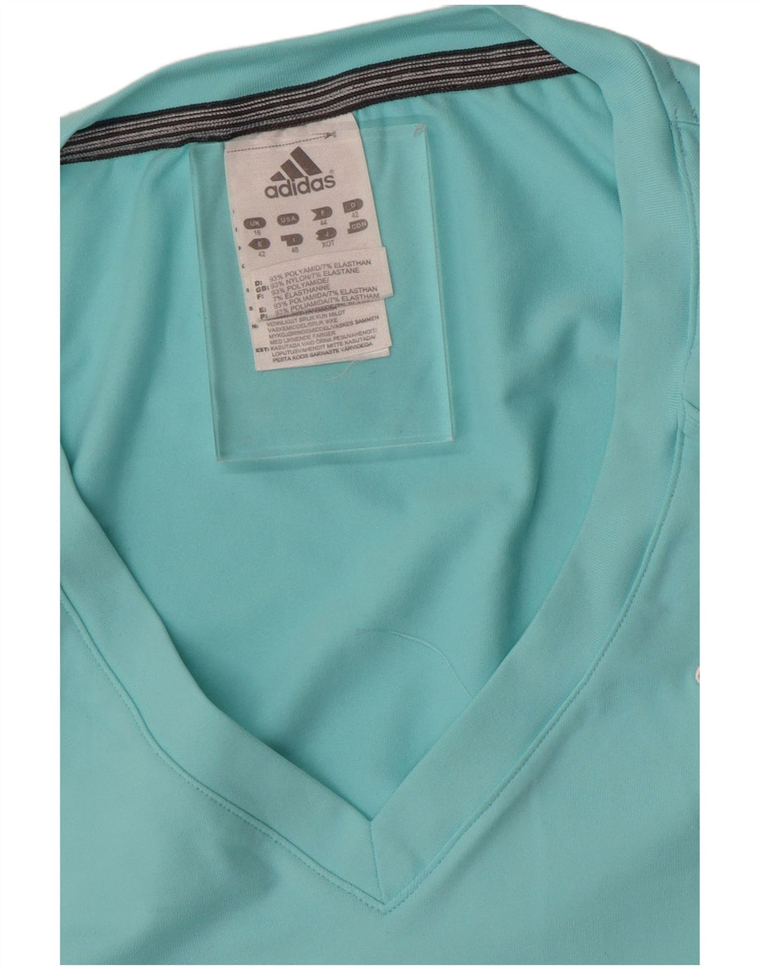 Adidas Womens Crop Vest Top UK 16 Grande Turquesa