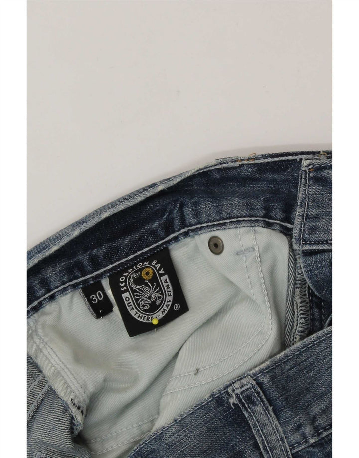 Shorts jeans masculino Scorpion Bay W30 algodão azul médio