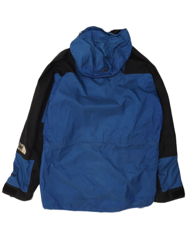 Jaqueta de chuva masculina com capuz The North Face UK 40 grande bloco colorido azul nylon
