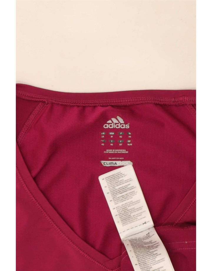 Camiseta Adidas Climacool Feminina Top UK 14 Médio Rosa Poliéster