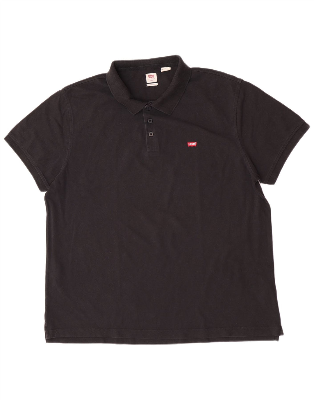Camisa polo masculina padrão Levi's 2XL algodão preto