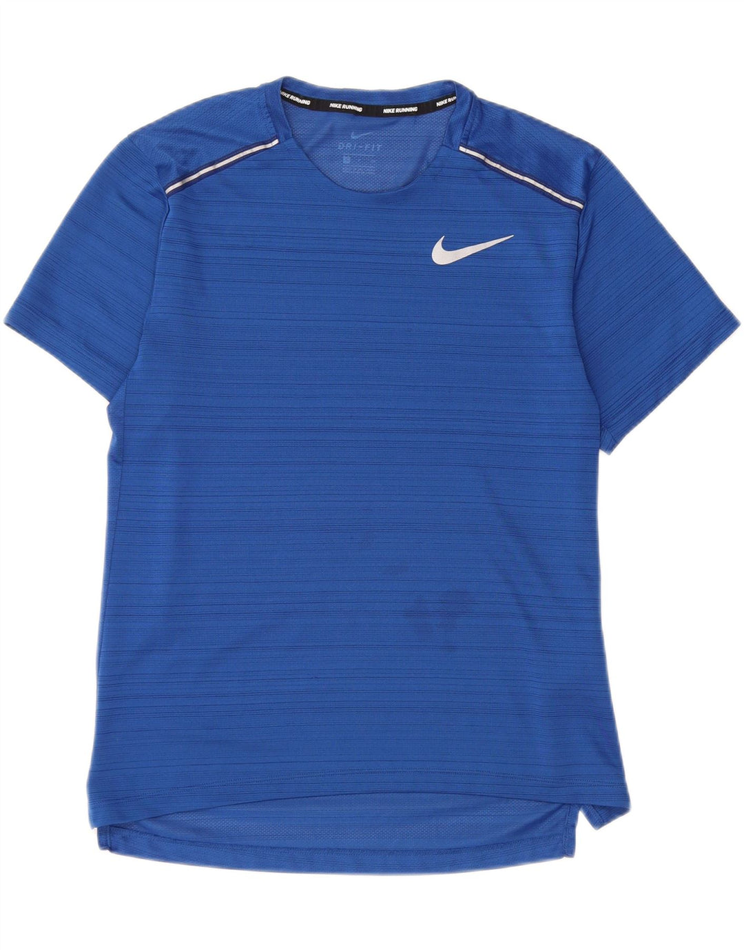 Camiseta Nike Masculina Dri Fit Top Pequena Listra Azul Poliéster