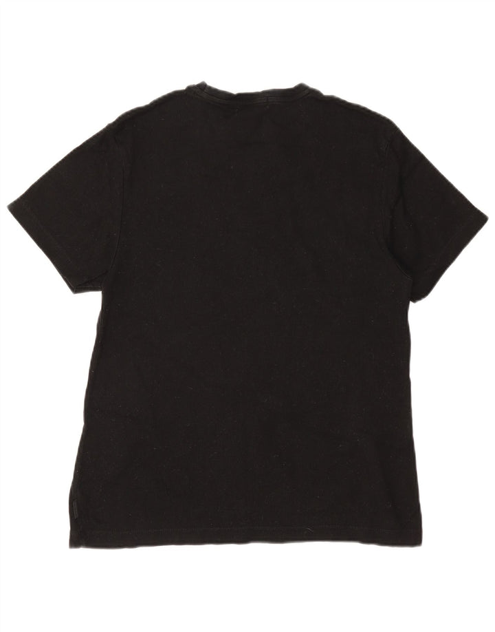 Calvin Klein Camiseta masculina top pequeno algodão preto