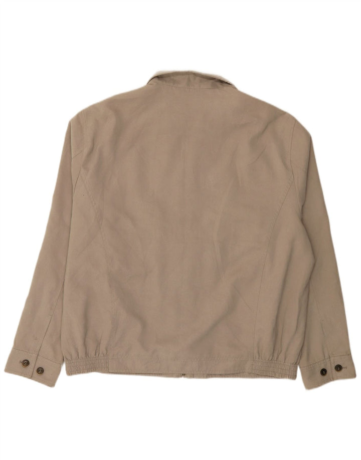 Jaqueta bomber masculina Marks & Spencer Reino Unido 44/46 XL poliéster cinza