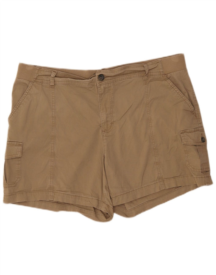 Shorts cargo feminino LEE US 20 3XL W40 algodão bege