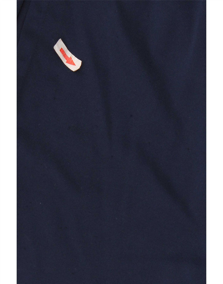 Shorts esportivos masculinos Adidas pequenos poliéster azul marinho