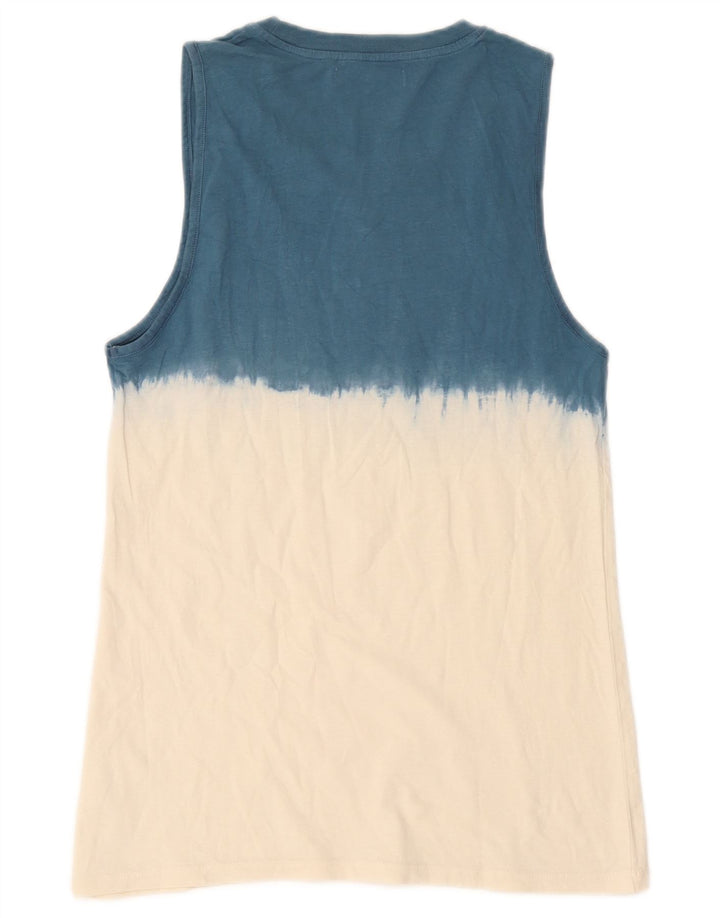 Zara Boys Graphic Vest Top 13-14 anos Azul Colorblock