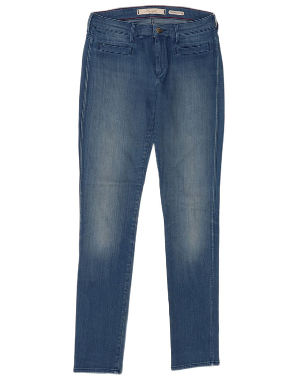 Wrangler feminino Corynn Slim Jeans W28 L32 azul algodão