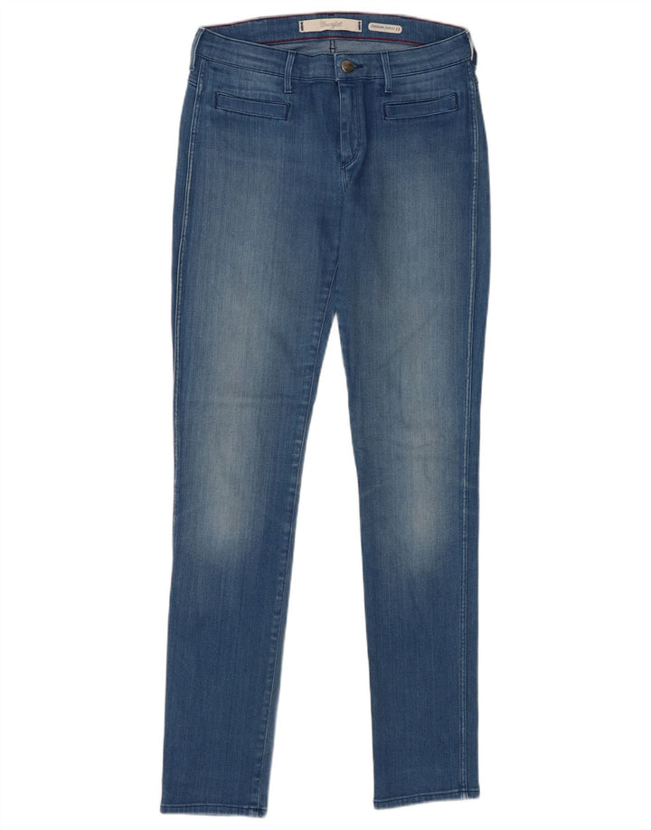 Wrangler feminino Corynn Slim Jeans W28 L32 azul algodão