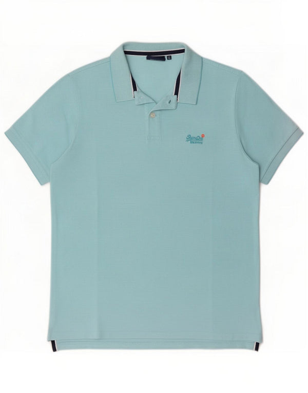 Camisa polo masculina Superdry 2XL algodão azul