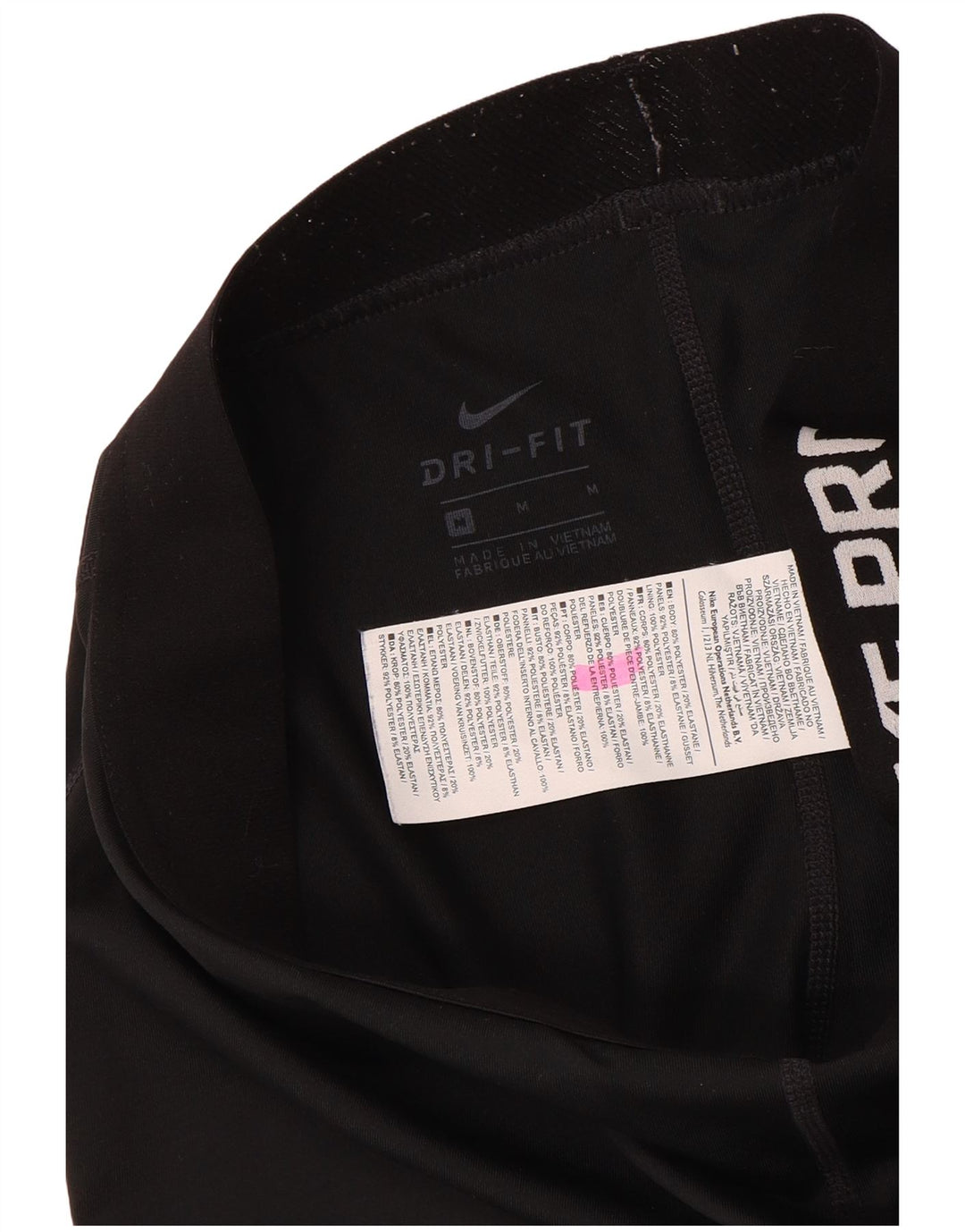 Leggings Nike Dri Fit Graphic Capri UK 12 Médio Preto Poliéster