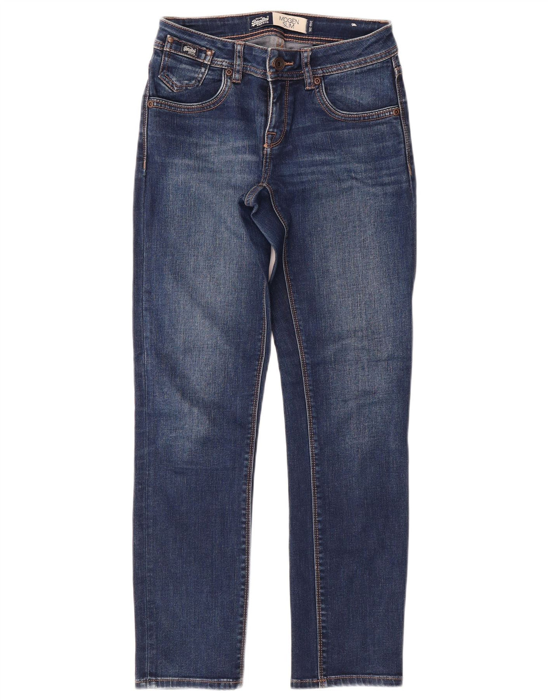 Jeans SUPERDRY feminino Imogen Slim W24 L28 azul viscose