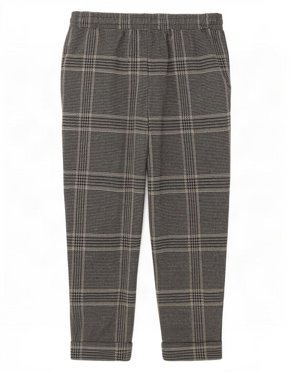 Calças cortadas femininas Marks & Spencer UK 14 grandes W32 L24 cinza