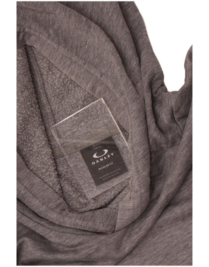 Oakley Mens Regular Fit Hoodie Jumper Grande Cinza