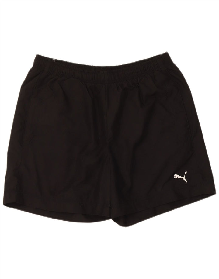 Shorts esportivos masculinos Puma médio preto