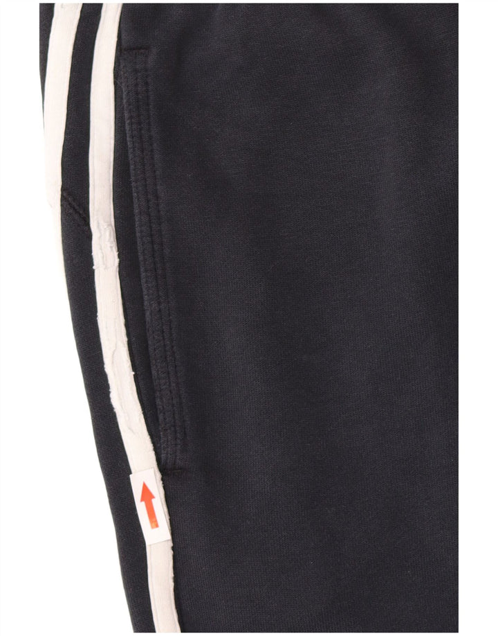 Calça de treino masculina Adidas Joggers grande algodão azul marinho