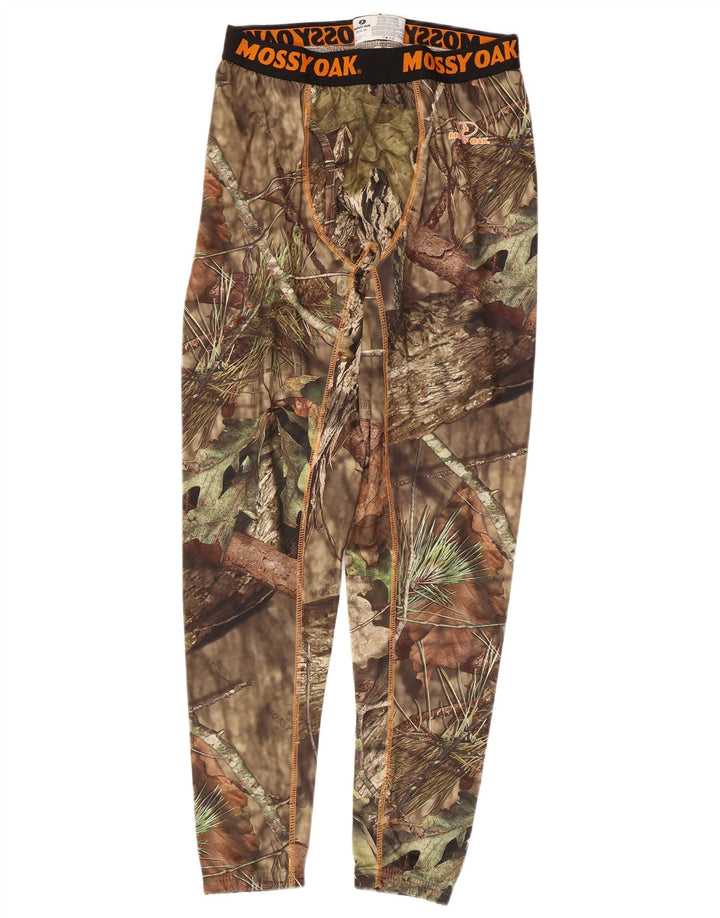 Mossy Oak Mens Graphic Leggings Médio Cáqui Camuflagem Poliéster