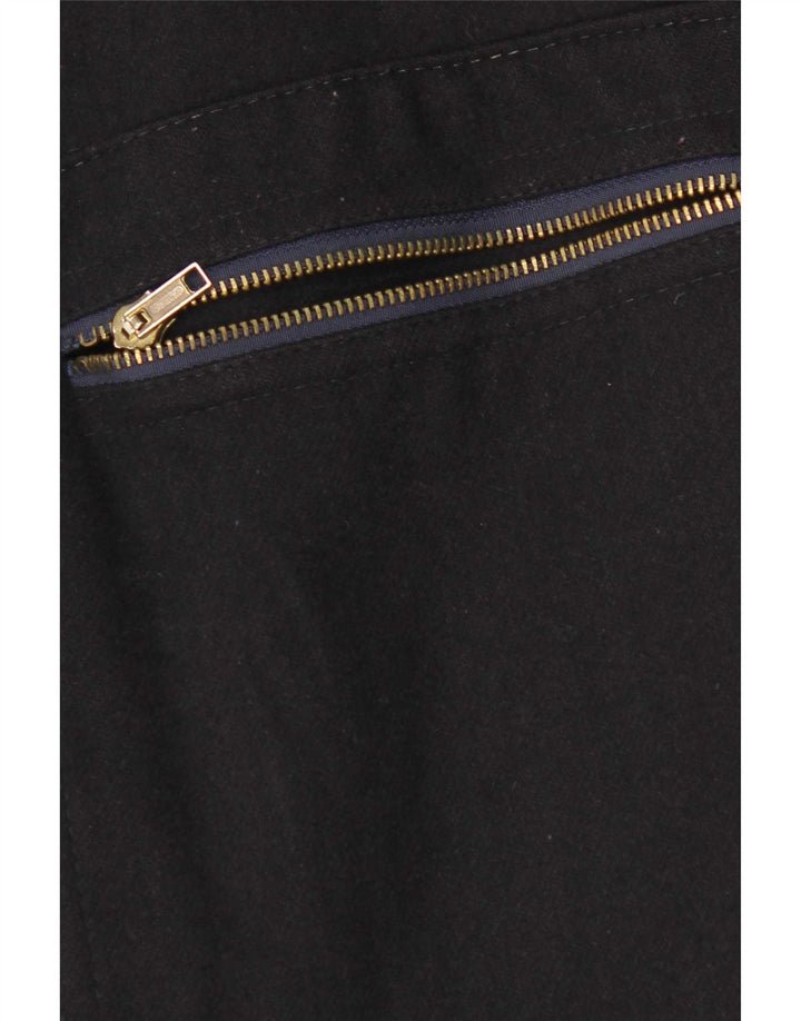 Jaqueta utilitária masculina Paul & Shark UK 40 grande lã preta