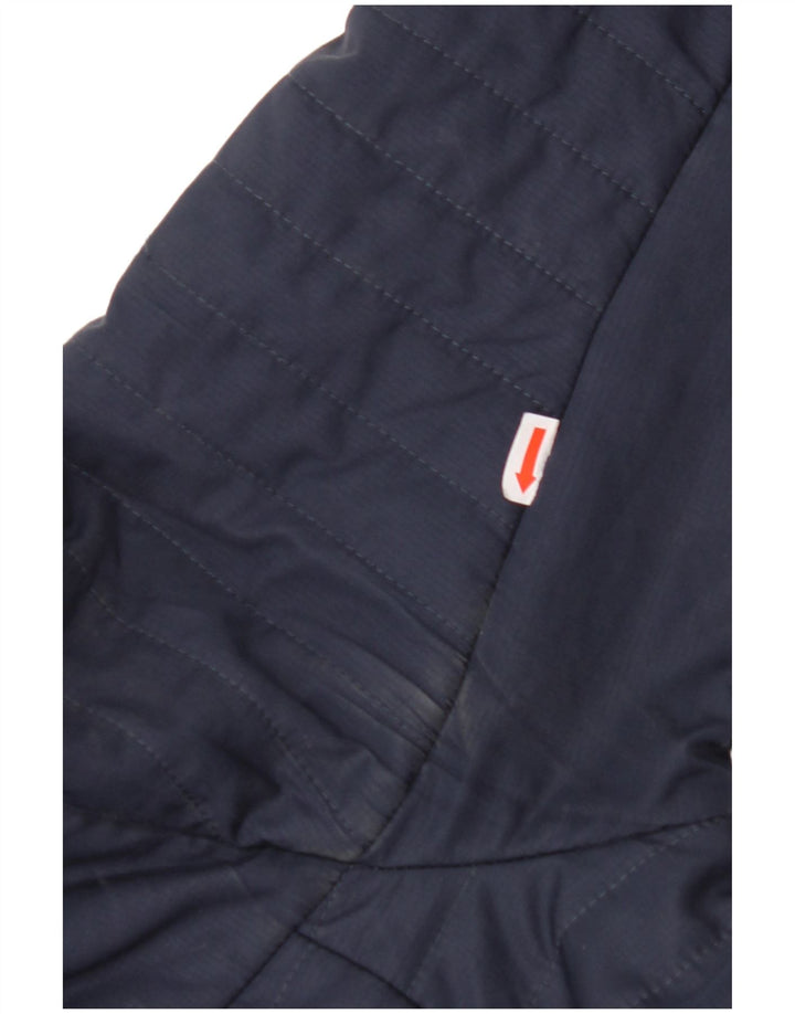 Casaco acolchoado com capuz feminino JACK WOLFSKIN UK 6 XS azul marinho poliéster