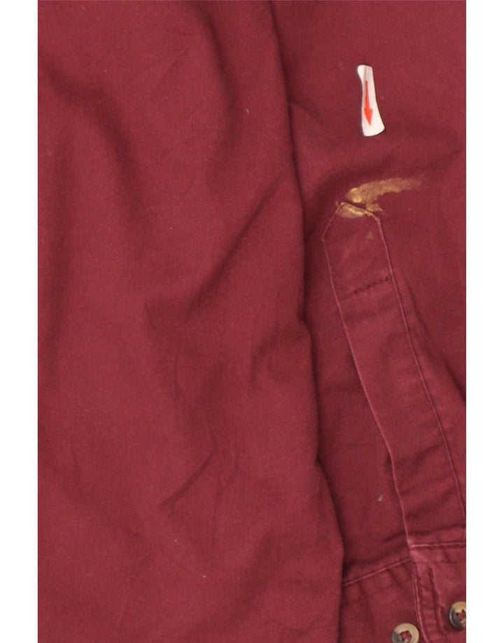 Camisa masculina Wrangler algodão médio Borgonha