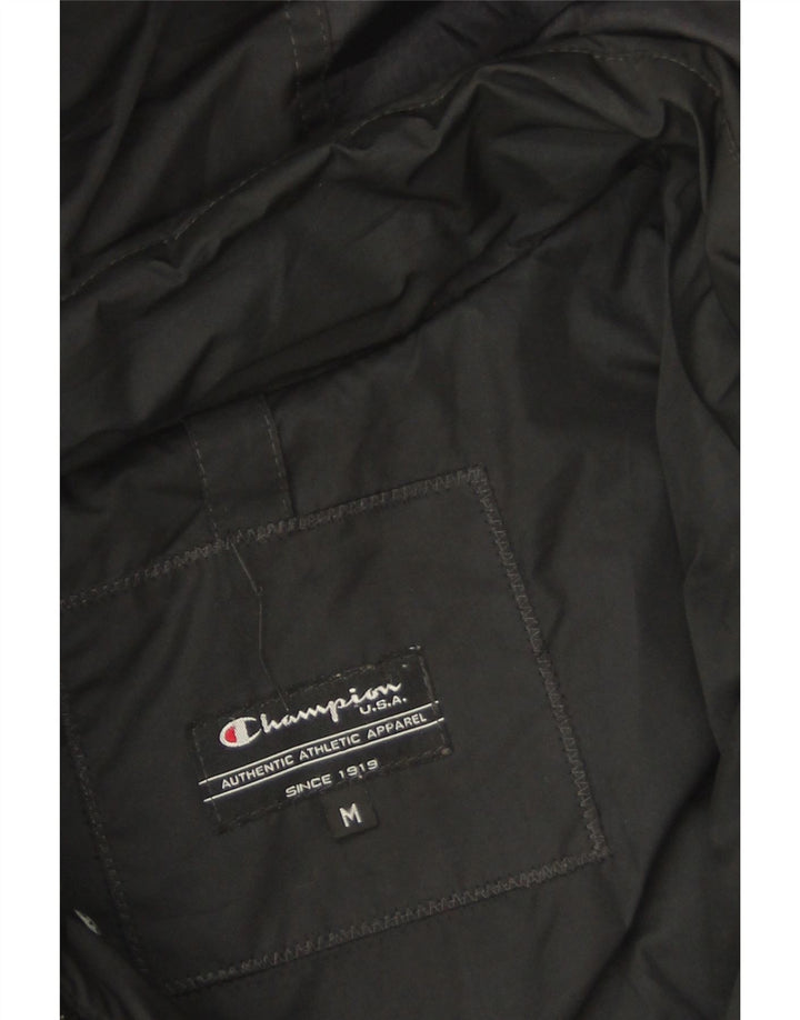 Jaqueta feminina acolchoada com capuz Champion UK 14 poliéster preto médio