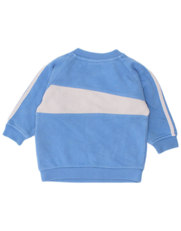 Suéter Adidas Bebê Menino 3-6 Meses Azul Colorblock Algodão