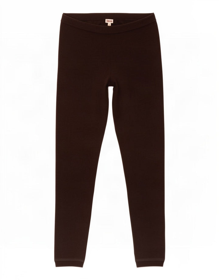 Leggings femininas Kenzo Reino Unido 8 pequenas lã marrom