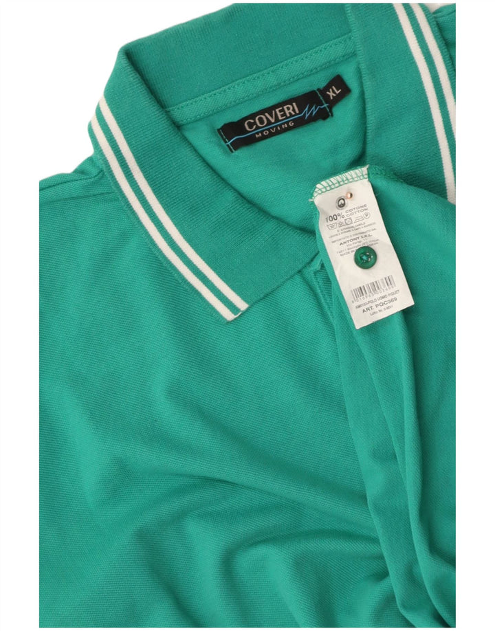 Camisa polo masculina COVERI XL algodão verde