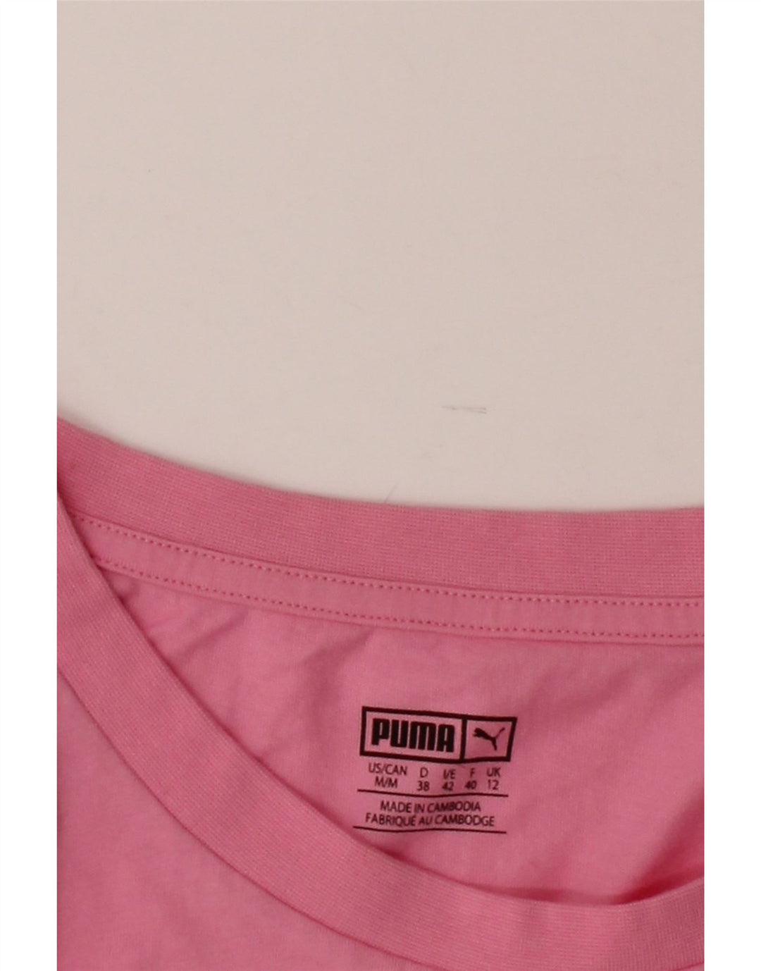 PUMA Womens Crop Vest Top UK 12 Médio Rosa