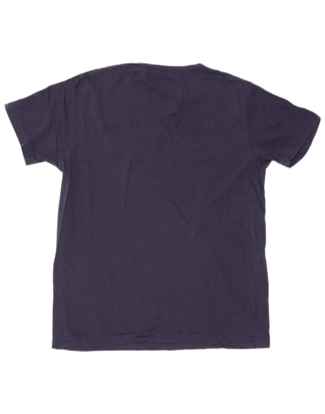 Camiseta masculina Lyle & Scott grande algodão azul marinho