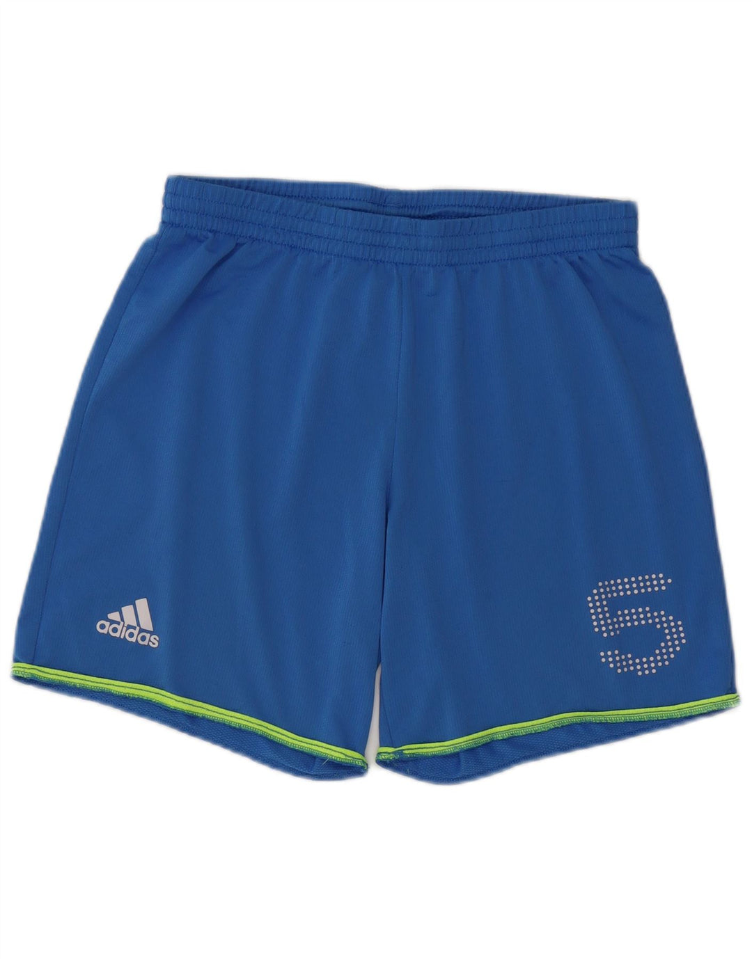 Shorts esportivos gráficos masculinos Adidas grande poliéster azul