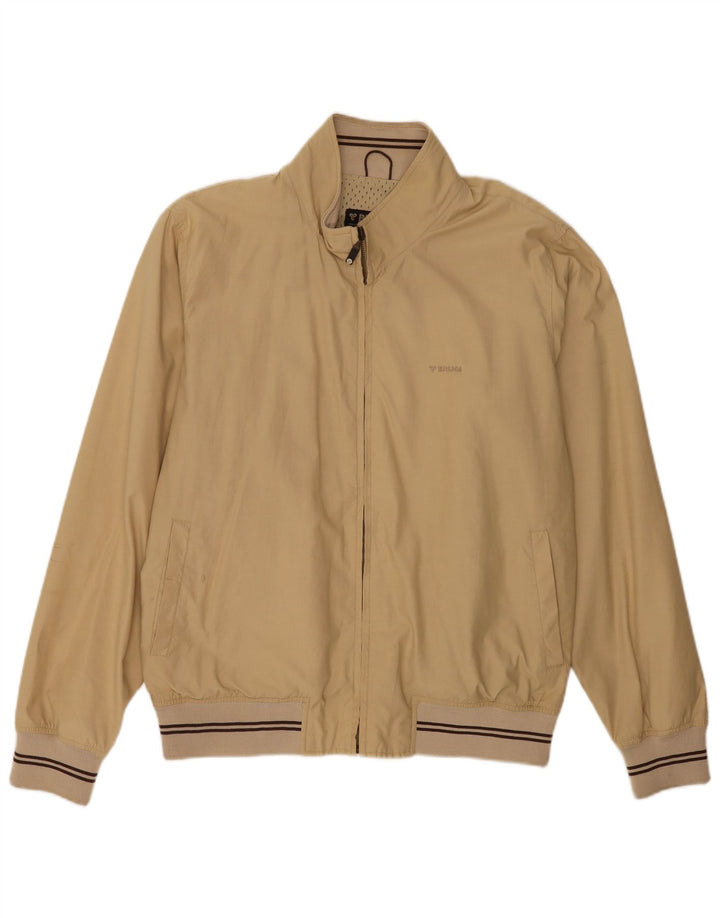 Jaqueta bomber masculina Brugi UK 42 XL algodão bege