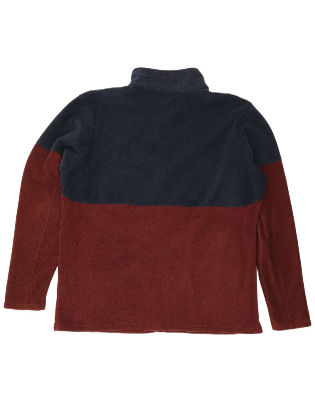Jaqueta de lã masculina Columbia UK 44 2XL poliéster colorblock marrom