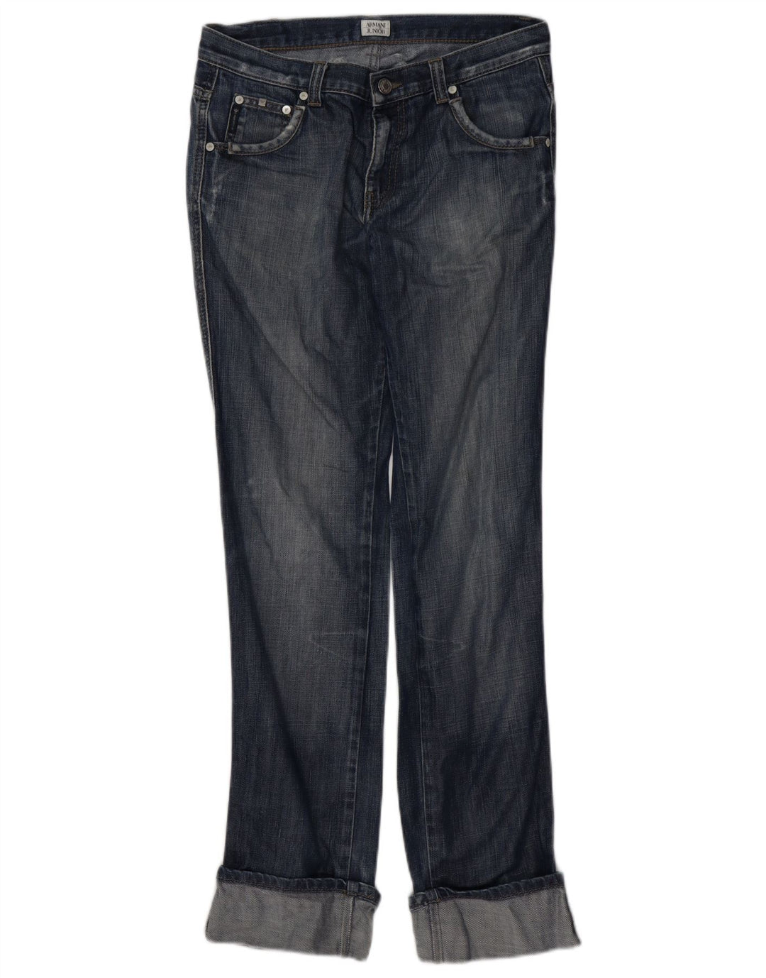 ARMANI JUNIOR Meninas Jeans retos 13-14 anos W29 L31 Azul