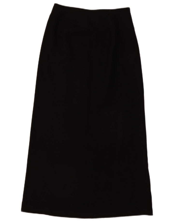 Saia maxi feminina Hobbs Reino Unido 8 pequena W30 lã preta