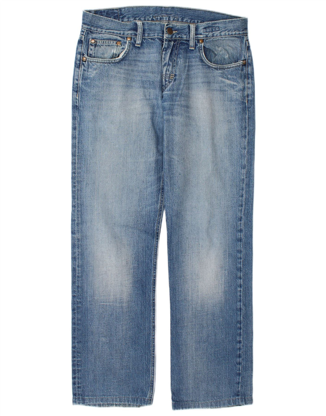 MELTIN' POT Calça jeans reta masculina W34 L30 algodão azul