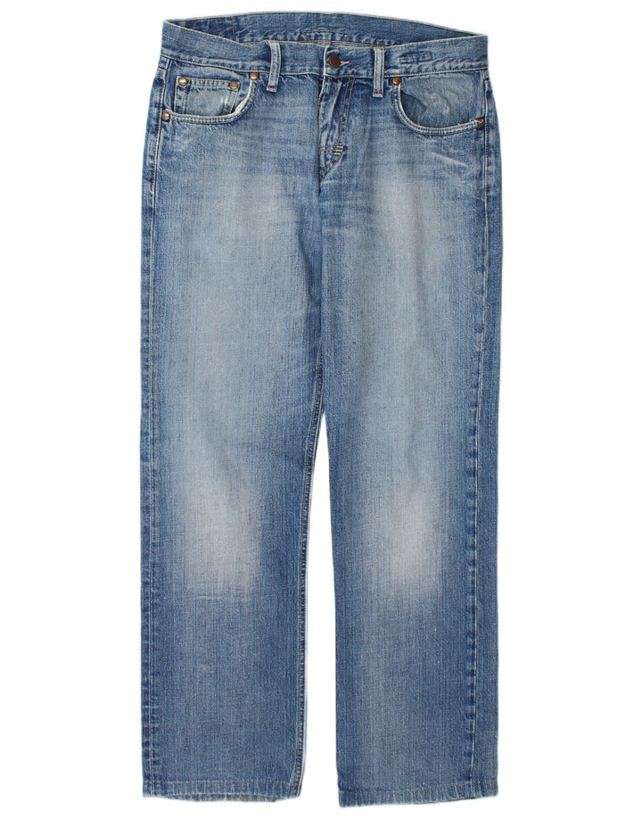 MELTIN' POT Calça jeans reta masculina W34 L30 algodão azul