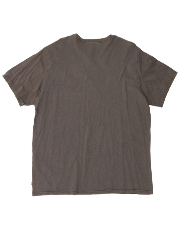 Camiseta Levi's Masculina Relaxed Graphic Top Grande Algodão Cinza
